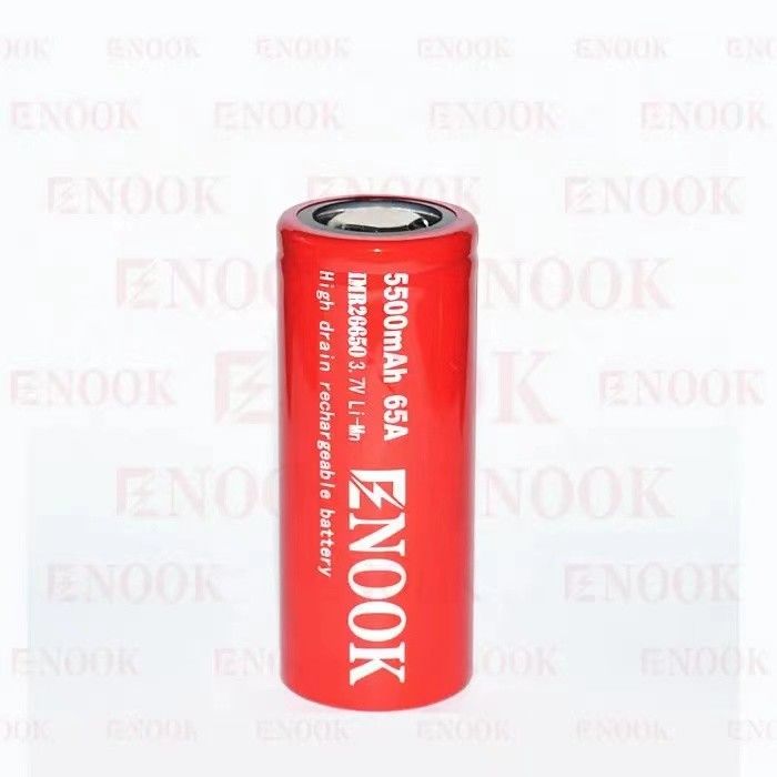 5500mAh 3.7V แบตเตอรี่ลิตিয়ামไอออน 26650 แบตเตอรี่ชาร์จใหม่ 18650 แบตเตอรี่ระบายน้ําสูง