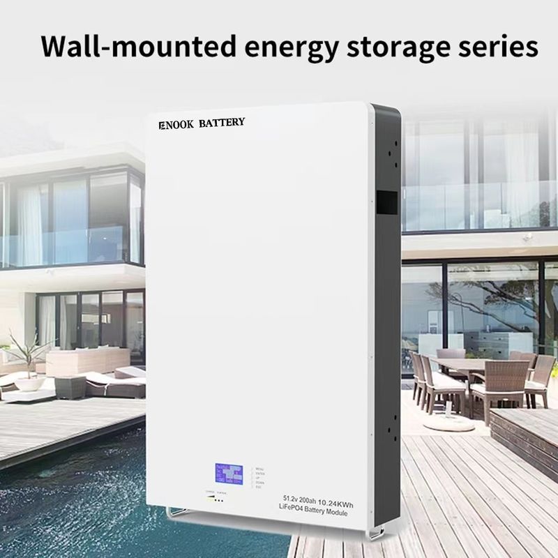 PowerWall 51.2V 100Ah แบตเตอรี่ที่เก็บพลังงานในบ้านสําหรับการจัดหาพลังงานระยะยาว