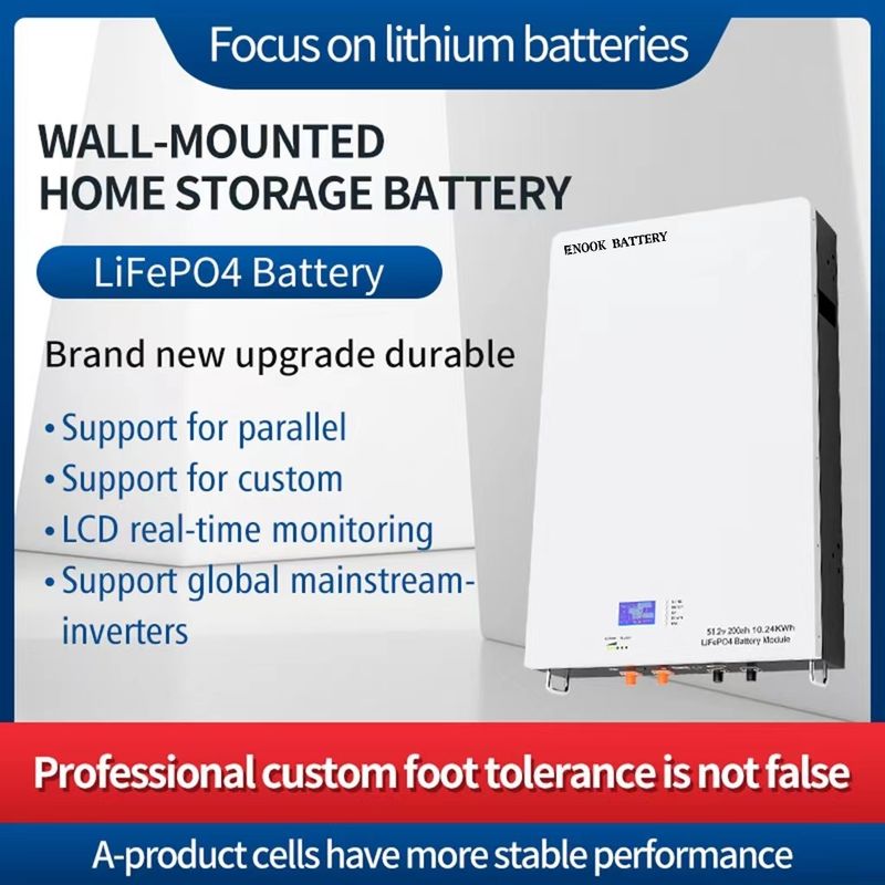 PowerWall 51.2V 100Ah แบตเตอรี่ที่เก็บพลังงานในบ้านสําหรับการจัดหาพลังงานระยะยาว