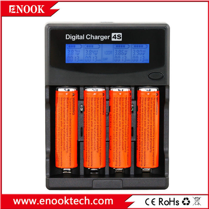 สมาร์ท 4 สล็อต AA AAA แบตเตอรี่ชาร์จ DC3.6V / 3.7V แบตเตอรี่ชาร์จใหม่