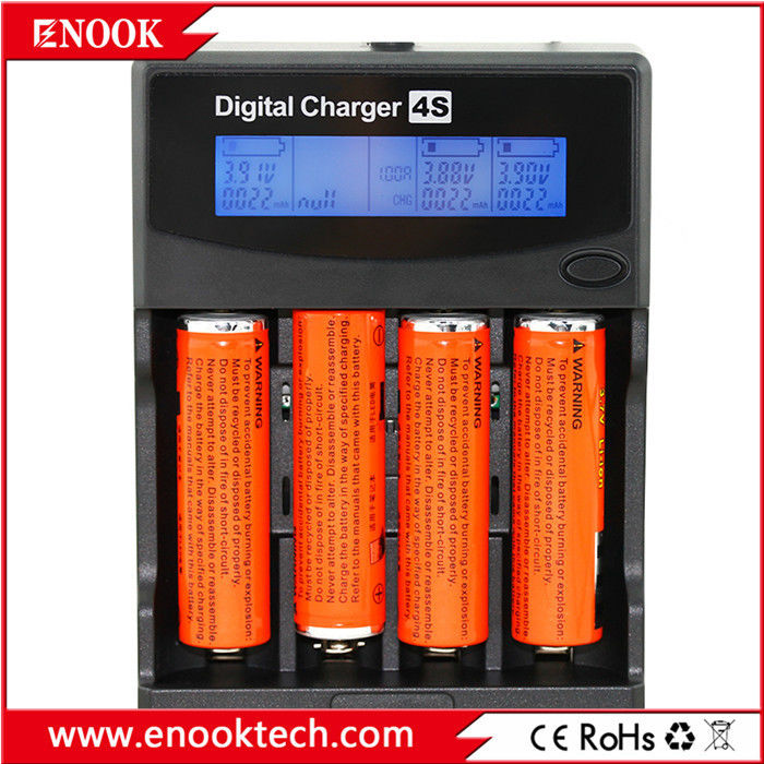 สมาร์ท 4 สล็อต AA AAA แบตเตอรี่ชาร์จ DC3.6V / 3.7V แบตเตอรี่ชาร์จใหม่