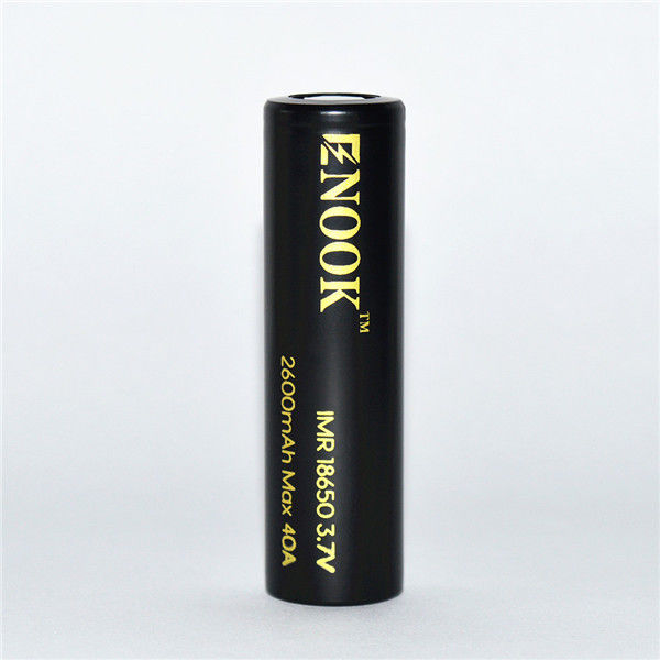 Enook อัตราการปล่อยไฟฟ้าสูง 18650 แบตเตอรี่โลก Enook 18650 2600mAh 40A 18650 แบตเตอรี่ไอออนลิธีਅਮ