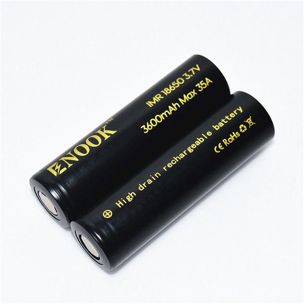 MAX 35A เซลล์แบตเตอรี่ไอออนลิเดียม 3.7 V 3600mAh 18650 สําหรับไฟฟัน