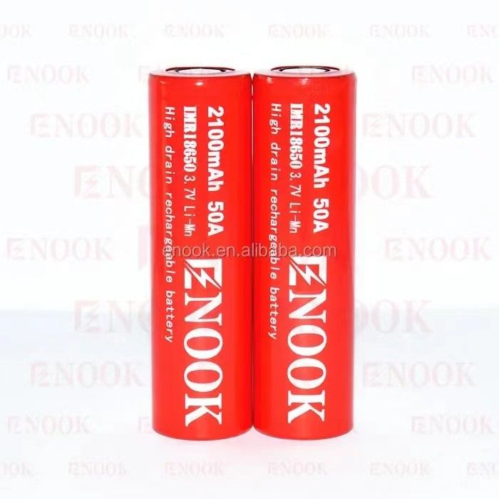 พกพา 18650 แบตเตอรี่ Li-Ion ขนาดสูง 2100mAh 3.7V Max 50A
