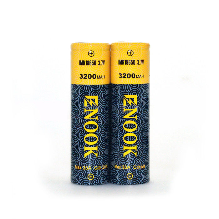 18650 เซลล์แบตเตอรี่ลิทธิียมไอออน 3200mAh 3.7V อัตราการปล่อยไฟฟ้าสูง สําหรับคอมพิวเตอร์