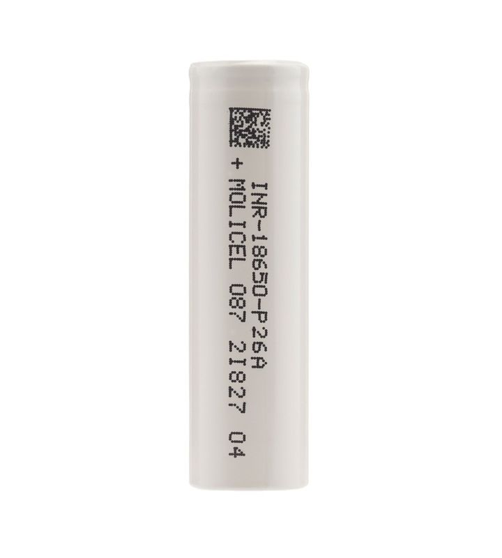 โมลิเซล P26A 18650 แบตเตอรี่เซลล์ ไลธิอุอน ลิทธิียม 35A 3.7 V แบตเตอรี่ชาร์จใหม่ 2600mah