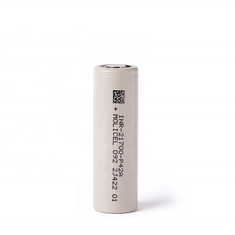 โมลิเซล P42A แบตเตอรี่ไอออนลิตยูม เซลล์ 4200mAh 45A 3.7V 21700 แบตเตอรี่ไอออนลิเดียม