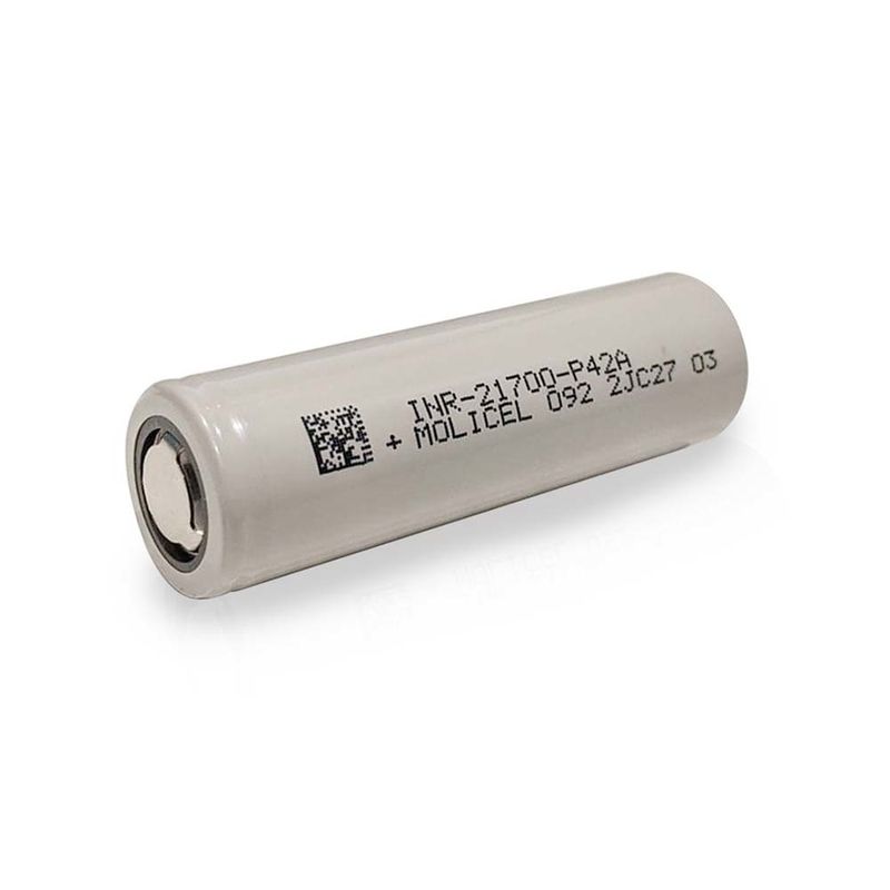 โมลิเซล P42A แบตเตอรี่ไอออนลิตยูม เซลล์ 4200mAh 45A 3.7V 21700 แบตเตอรี่ไอออนลิเดียม
