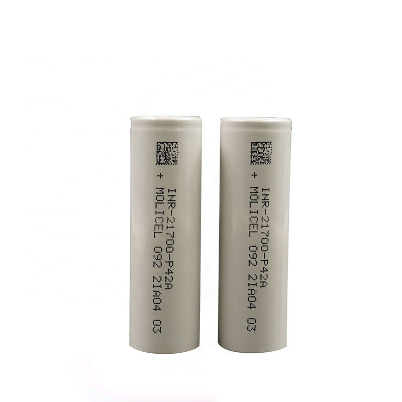 โมลิเซล P42A แบตเตอรี่ไอออนลิตยูม เซลล์ 4200mAh 45A 3.7V 21700 แบตเตอรี่ไอออนลิเดียม