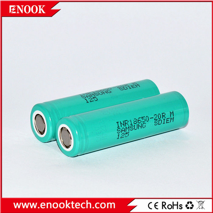 ในคลัง 18650 samsung 20R 3.7v 2000mah 18650 แบตเตอรี่ลิทธิียมไอออนที่สามารถชาร์จใหม่ได้ สําหรับ แบตเตอรี่แพ็ค