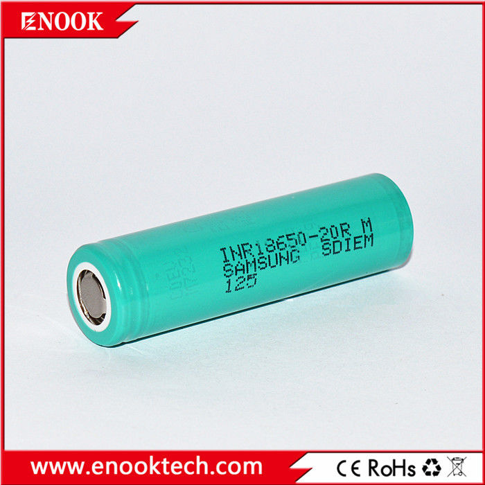ในคลัง 18650 samsung 20R 3.7v 2000mah 18650 แบตเตอรี่ลิทธิียมไอออนที่สามารถชาร์จใหม่ได้ สําหรับ แบตเตอรี่แพ็ค
