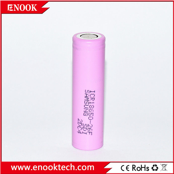 ICR18650 2200 mAh samsung-26F 3.7V แบตเตอรี่ลิตยูมไอออนแบบชาร์จใหม่