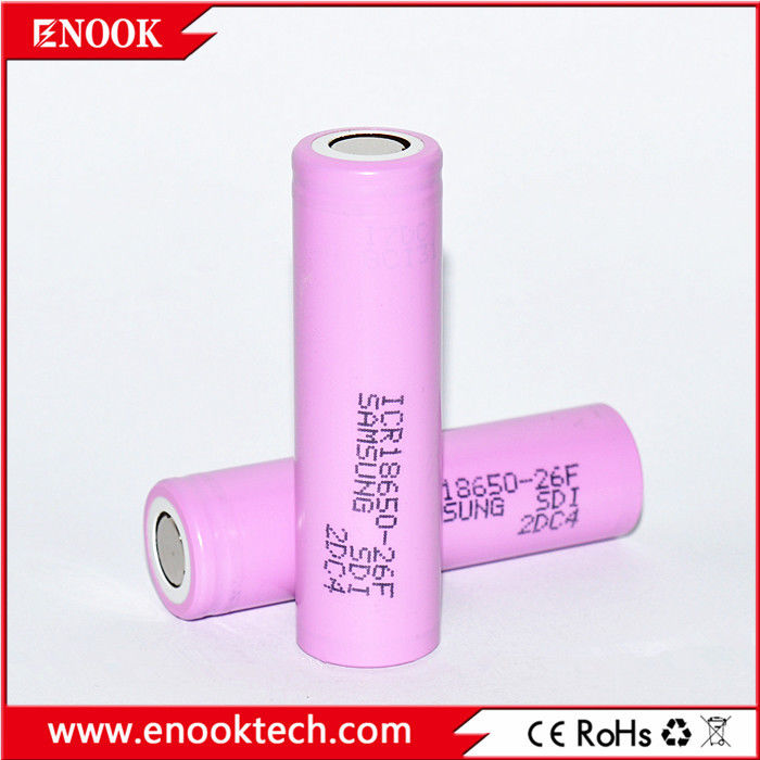ICR18650 2200 mAh samsung-26F 3.7V แบตเตอรี่ลิตยูมไอออนแบบชาร์จใหม่