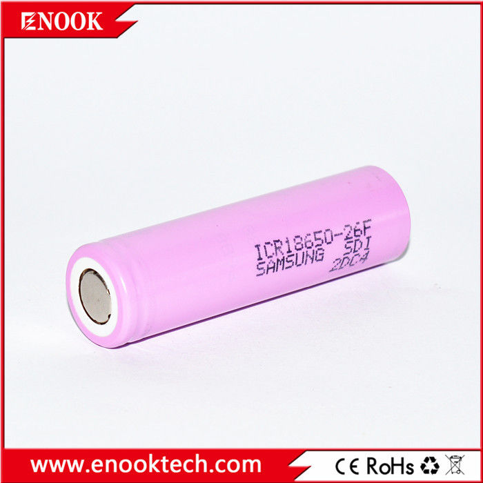 ICR18650 2200 mAh samsung-26F 3.7V แบตเตอรี่ลิตยูมไอออนแบบชาร์จใหม่