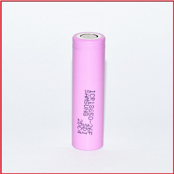 แบตเตอรี่ 18650 ที่สามารถชาร์จใหม่ได้ เซลล์ 3.7V 2600mah 18650 แบตเตอรี่ Li Ion สําหรับไฟฟัน