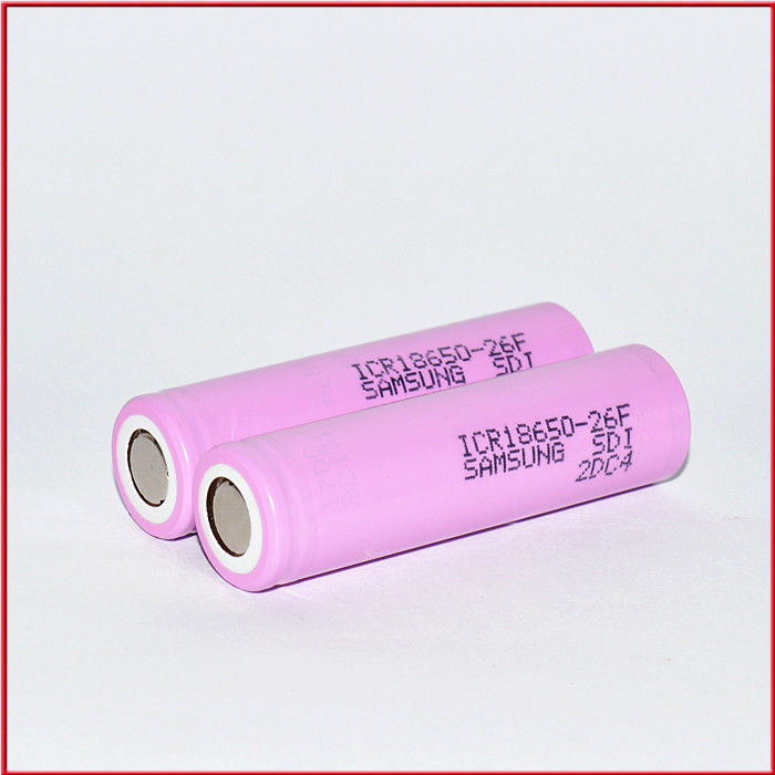 แบตเตอรี่ 18650 ที่สามารถชาร์จใหม่ได้ เซลล์ 3.7V 2600mah 18650 แบตเตอรี่ Li Ion สําหรับไฟฟัน