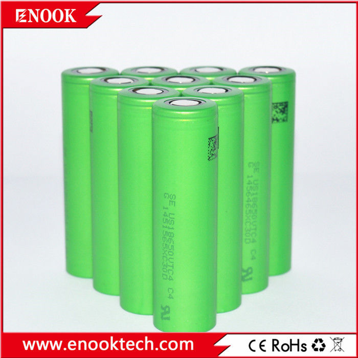 แบตเตอรี่จักรยานอิเล็กทรอนิกส์ 3.6V 18650 US18650VTC4 2100mAh 18650 30A แม็กซ์