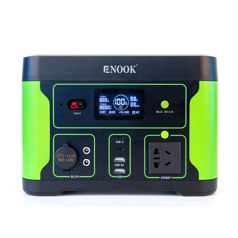 โรงไฟฟ้าที่เก็บพลังงานกลางแจ้ง เครื่องผลิตพลังงานแสงอาทิตย์พกพา 500W สําหรับแคมป์