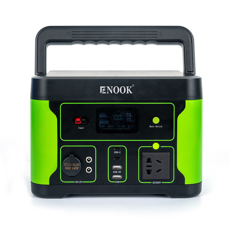 โรงไฟฟ้าที่เก็บพลังงานกลางแจ้ง เครื่องผลิตพลังงานแสงอาทิตย์พกพา 500W สําหรับแคมป์