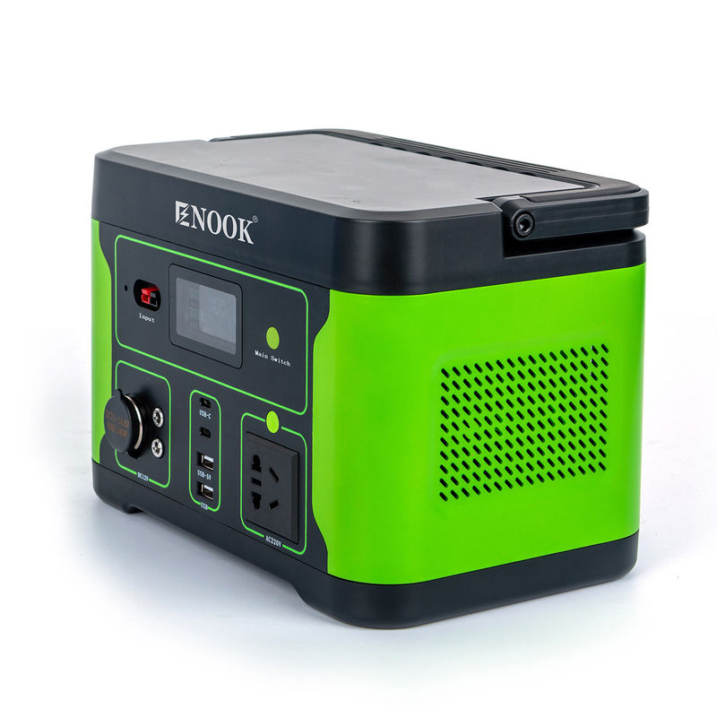 โรงไฟฟ้าที่เก็บพลังงานกลางแจ้ง เครื่องผลิตพลังงานแสงอาทิตย์พกพา 500W สําหรับแคมป์