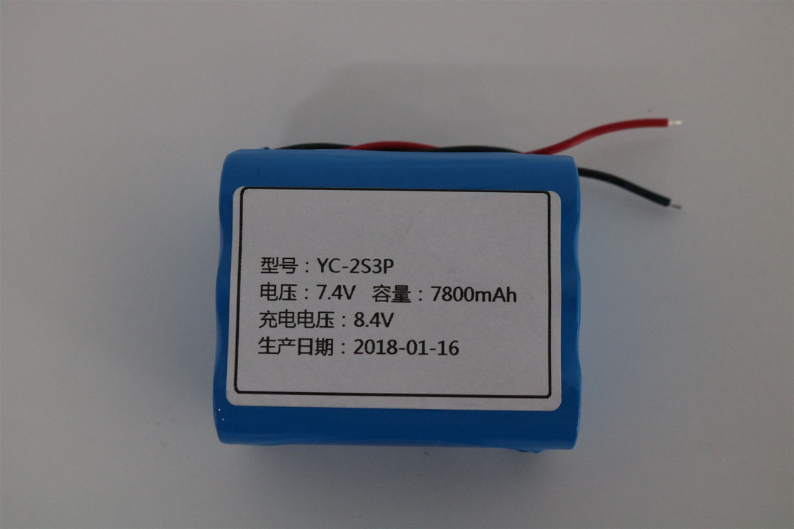 7.4 วอล 7800mah แบตเตอรี่ไอออนลิเดียม สําหรับ E Bike และรถยนต์ไฟฟ้า