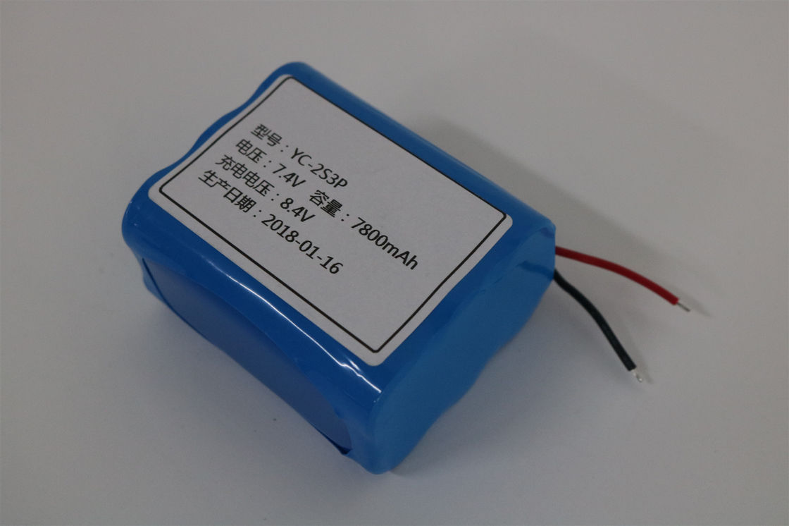 7.4 วอล 7800mah แบตเตอรี่ไอออนลิเดียม สําหรับ E Bike และรถยนต์ไฟฟ้า