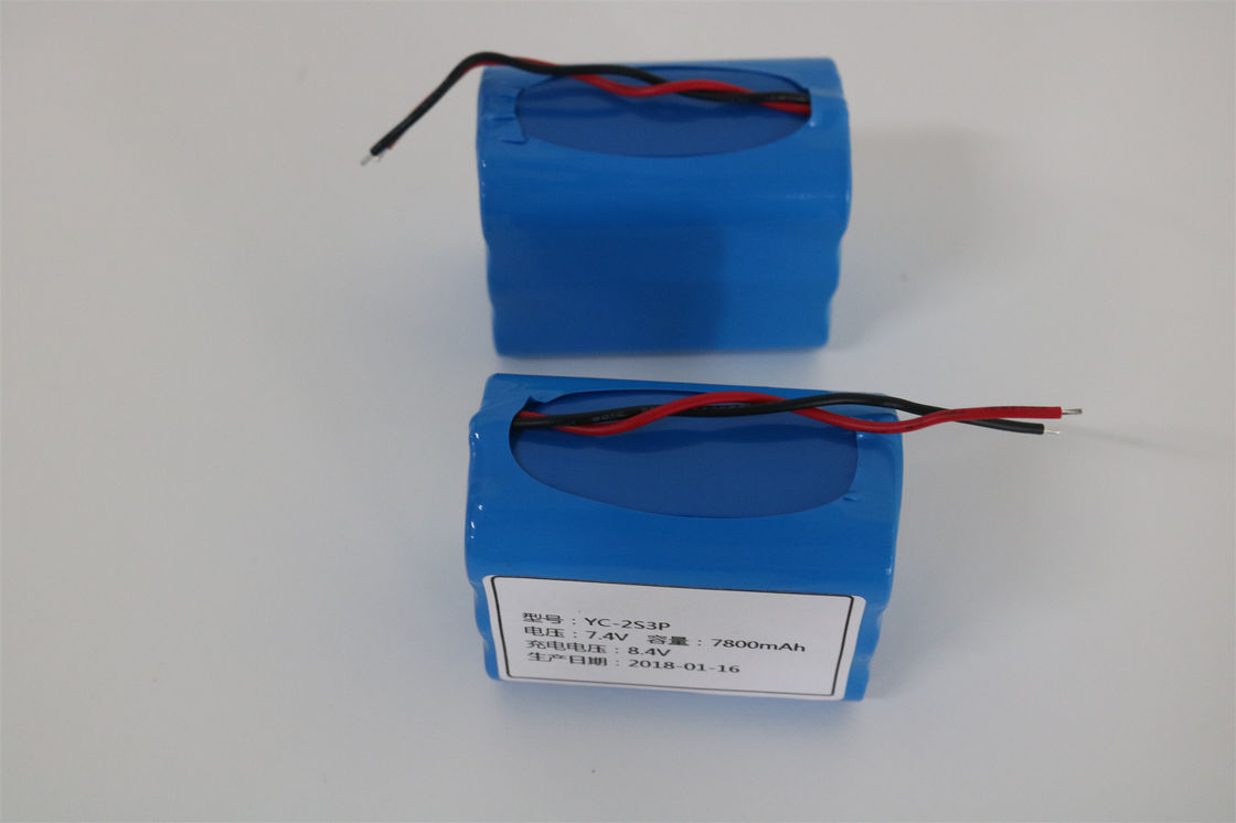 7.4 วอล 7800mah แบตเตอรี่ไอออนลิเดียม สําหรับ E Bike และรถยนต์ไฟฟ้า