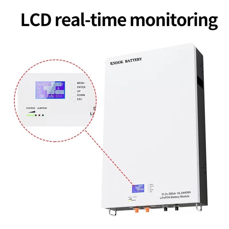 51.2V แบตเตอรี่เก็บพลังงานบ้าน LFP LiFePO4 แบตเตอรี่แสงอาทิตย์สําหรับ Inverter ไฮบริด