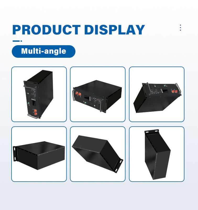 Smart BMS LiFePO4 10kwh 48V 200Ah เซอร์เวอร์ลิเดียมไอออนแสงอาทิตย์ แพ็คแบตเตอรี่สําหรับระบบแสงอาทิตย์
