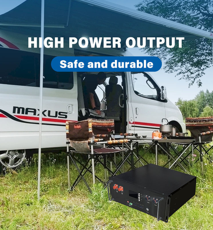 Smart BMS LiFePO4 10kwh 48V 200Ah เซอร์เวอร์ลิเดียมไอออนแสงอาทิตย์ แพ็คแบตเตอรี่สําหรับระบบแสงอาทิตย์