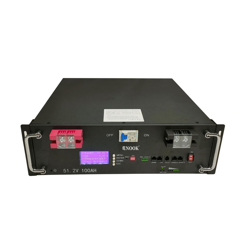 5Kw 10Kw 20Kw แบตเตอรี่ติดเซอร์เรค 48V Lifepo4 แบตเตอรี่แพ็คสําหรับระบบแสงอาทิตย์
