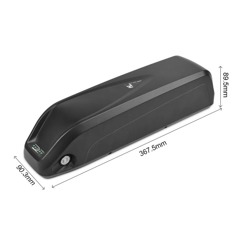 แบตเตอรี่ E Bike ที่มีประสิทธิภาพสูงสําหรับ Hailong Case 250w/350w/500w มอเตอร์ สีดํา