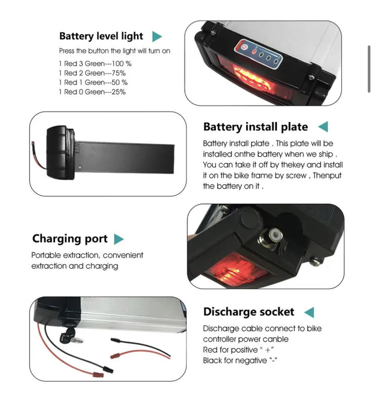 แบตเตอรี่ลิตিয়ামไอออน 36v สําหรับจักรยานไฟฟ้า