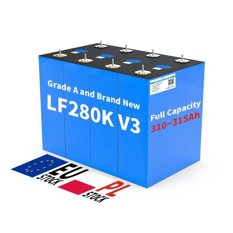 แบตเตอรี่ที่สามารถปรับเปลี่ยนได้ 3.2V 50Ah แบตเตอรี่ที่สามารถชาร์จใหม่ได้ 280ah 320ah แบตเตอรี่ LifePo4 สําหรับ RV Camping