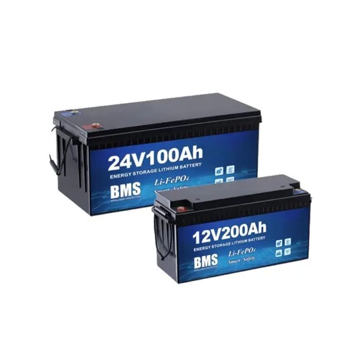 อายุจักรยานลึก 4000 Times 12V 200ah แบตเตอรี่ LiFePO4 สําหรับระบบเก็บแสงอาทิตย์ในบ้านและ RV