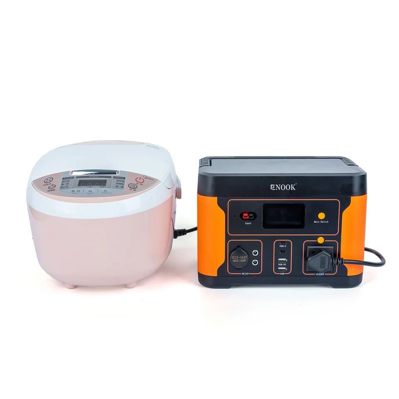 สถานที่พลังงานพกพา 500W สายไฟฟ้าไซน์เวฟบริสุทธิ์ พร้อมพอร์ต Usb C และแบตเตอรี่
