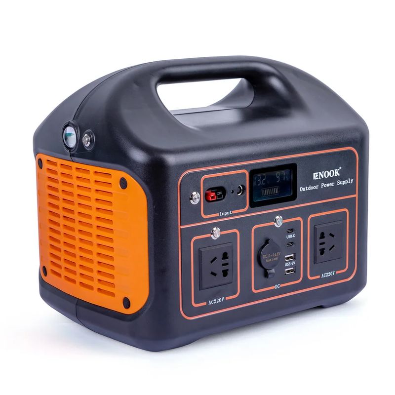 สถานีไฟฟ้าพกพากลางแจ้งฉุกเฉิน 1000W สะอาด Sine Wave กับ AC Adapter